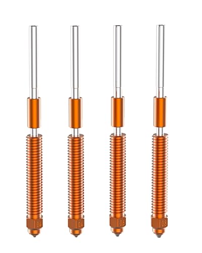 Creality K2 Plus Hardened Steel Nozzles, 4pcs Unicorn Quick-Swap Nozzle - size: 0.4/0.6/0.8mm(K2 series)