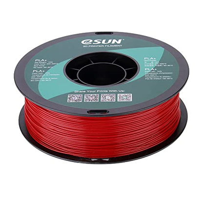 eSUN PLA PRO (PLA+) 3D Printer Filament, Dimensional Accuracy +/- 0.03 mm, 1kg, Plastic Spool, 1.75mm, Fire Engine Red, (Pantone 199C) - color: Fire Engine Red