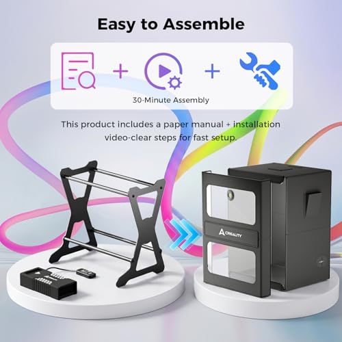 Creality 3D Printer Filament Storage, Multi-Roll Filament Dryer Storage with Heating 2-in-1, 10-roll Large Capacity Max Temeperature 70℃ Fireproof Moisture-Proof, Detachable Heating Module - color: Multi-roll Filament Dryer
