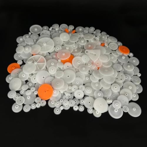 394PCS Small Motor Gears Plastic Gears for Motor RC Car Model Toy DIY Helicopter RC Toy Gear Replacement Module 0.5 (394)
