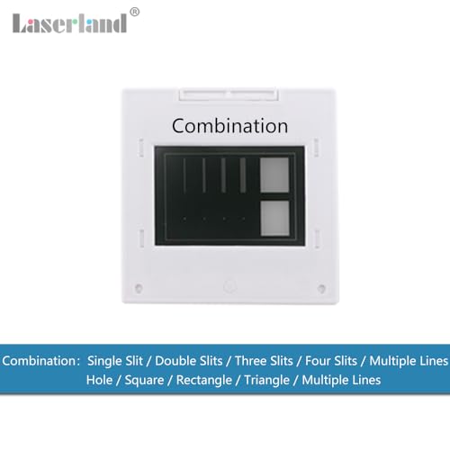 Double-Slit Experiment Single Slit Double Slits Combination Trellis Design Optics Elements Interference Diffraction Grating Sheet Optical Physical Experiment Kit