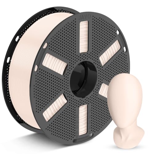 JAYO PETG 3D Printer Filament 1.75mm, 1.1kg Reusable Spool, Skin - color: 1.1kg Beige