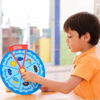 Marspark Weather Wheel, Educational and Learning Activities for Kids - style: Weather