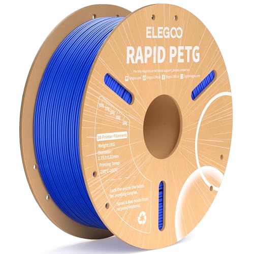 ELEGOO Rapid PETG 3D Printer Filament 1.75mm Blue 1KG - color: 1kg Blue