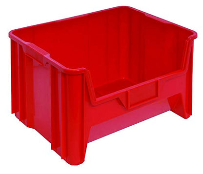 HE HUDSON EXCHANGE 20" x 15" x 12.5" (54 Pack) Plastic Giant Stackable Hopper Bin, Red - color: Red, size: 54 Pack