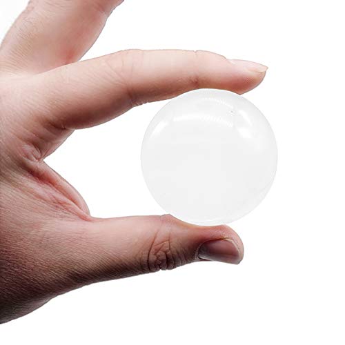 Sanung 8X Dome Magnifying Glass High Definition Round High Transparent Acrylic Optical Magnifier Reading Aid Paperweight Half Ball Lens Magnifier for Reading Books Map Newspapers (Pack of 2) - size: Compact (Pack of 2)