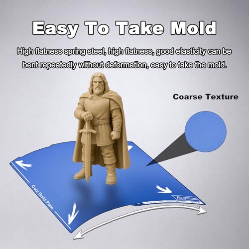 Cold Texture PEI Build Plate for Anycubic Anycubic Kobra 3/3 V2 - size: 256x268mm