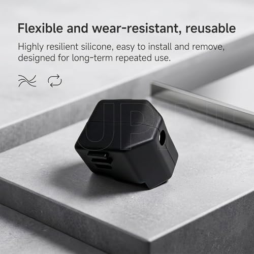 6+1 Silicone Sock & Nozzle Brush Set for Anycubic Kobra X/Kobra 4 Nozzles Silicone Cover,300°C Heat-Resistant Hotend Sleeves with Self-Adhesive Nozzle Wiper – Stick Directly on Platform for Anycubic - color: Silicone Sock and Nozzle Wiper