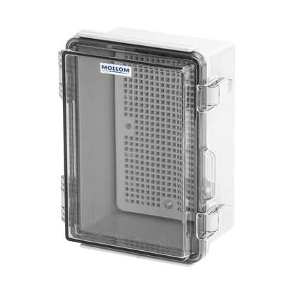 Mollom Transparent Cover Outdoor Junction Box (6.9x4.9x3.5In) - size: 6.9x4.9x3.5"