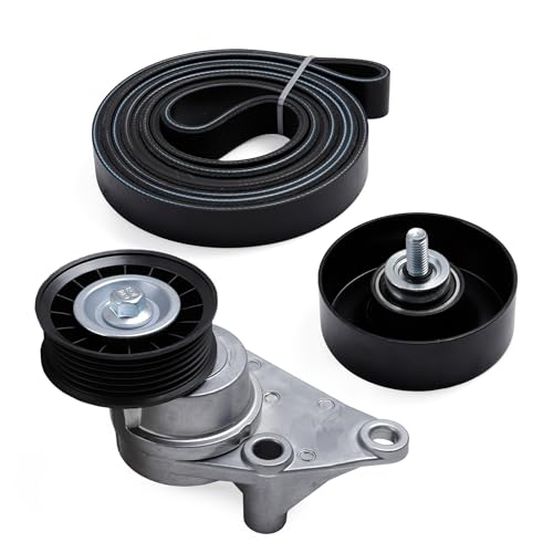 Belt Tensioner Serpentine Belt Idler Pulley Kit for Cadillac 2003-2006 - size: for Tahoe/Avalanche/Express 2003-2008