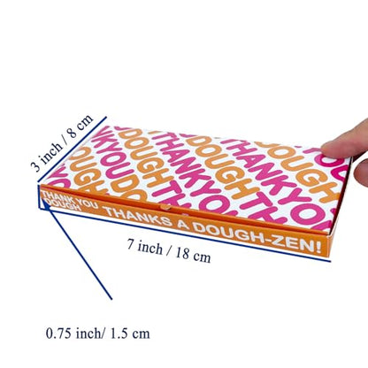 Thank You Dough Gift Card Holder – 4 Pack Funny Appreciation Money Gift Box – Cash Holder for Coworkers, Friends, Staff, Volunteers, Boss, Nurses, Coaches – Coffee & Donut Theme Thank You Gift - color: 4 Pack Thank You Dough