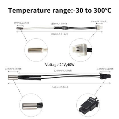 FYSETC Prusa i3 MK4 Print Head Kit - XL Hotend Replacement: Nextruder Heater Block Silicone Sock Brass Hardened Steel Nozzle 0.4mm 104NT Thermistor 24V 40W Heater Cartridge - 3D Printer Accessories