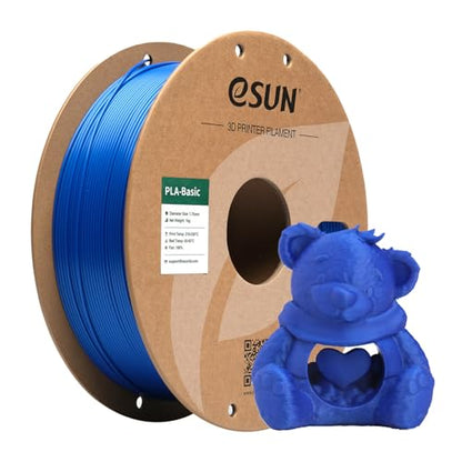eSUN PLA Basic Filament 1.75mm, 1KG Spool (2.2 LBS),Blue - color: 1.blue, size: 1KG