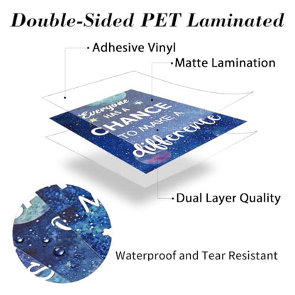 DUAIAI 13 Pieces Space Themed Classroom Decor Posters - color: Space