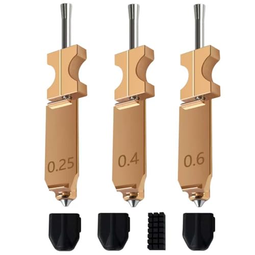 HzdaDeve 3-Pack AD5X Nozzle Kit Hardened Steel Hotend (0.25/0.4/0.6mm) - style: 3PK
