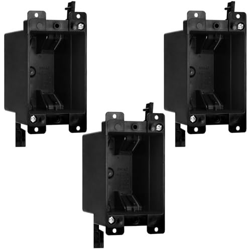 1-Gang 14 Cu in Old Work Electrical Box, 3-Pack, ETL Listed - color: 1-Gang, size: 3
