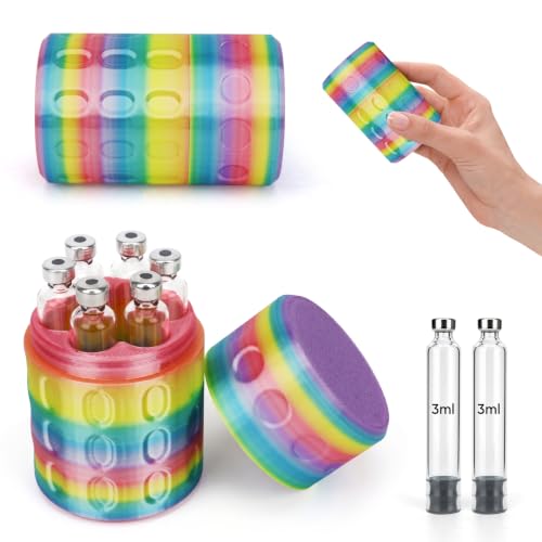 7 Slots 3mL Cartridge Storage Case, 3mL Cartridge Holder,Random Color Sent - color: 7slots for 3ml Pen Cartridges - Random Color