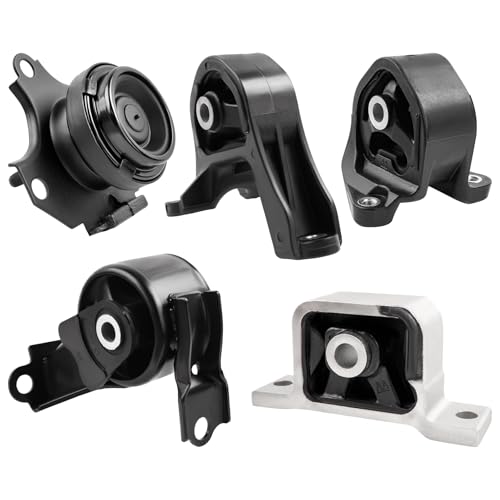 5PCS Engine Motor Mount and Transmission Kits for 2002-2006 CRV 2.4L AUTO - size: 50721S5C003