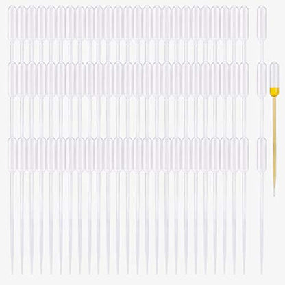 moveland 350PCS 0.5ml Thin Plastic Transfer Pipettes Disposable for Mixture - size: 0.5 ml