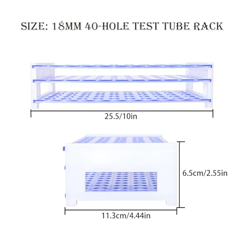 25ml 40pcs Clear Glass Test Tubes 18x150mm with Cork Stoppers and 1pcs 50Holes Plastic Tubes Rack for use in Laboratories, Plant Propagation, Parties, Bath Salts, Candy Storage - size: 18*150mmGlass Test Tube & Tube Rack Set