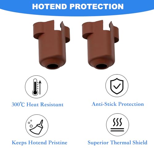 3D Printer Heat Block Silicone Sock 8 Pieces for Creality K1, K1 Max, K1C,Ender 3 V3 SE/KE/Plus Hotend, Heater Block Silicone Cover High Temperature Resistant up to 300°C - size: Creality K1C/K1/K1 Max