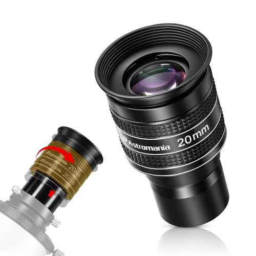 Astromania Telescope Eyepiece 20mm, Wide Angle 58° Planetary Eyepiece 1.25" - size: 20MM