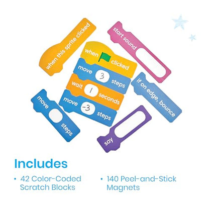 hand2mind Scratch Block-Based Coding Magnetic Demonstration Set - style: Demonstration Set