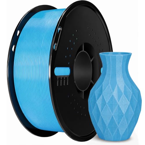 1.75mm Cyan PLA+ Filament Accuracy +/- 0.02mm, 1kg Spool (2.2lbs) - color: Cyan