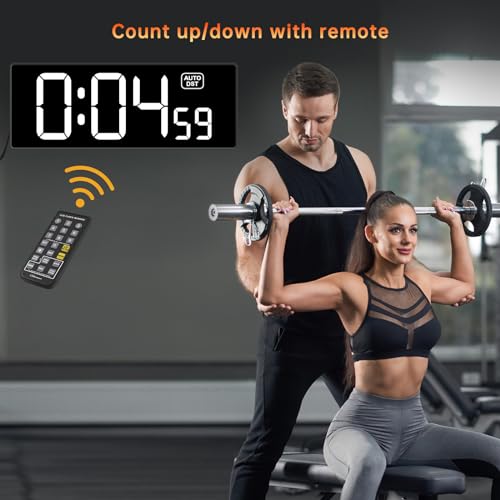 Soobest Digital Wall Clock with Seconds for Gym - color: 10.2” White