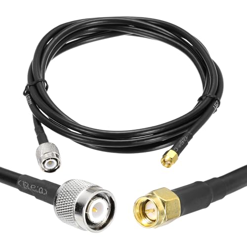 MECCANIXITY 3ft/0.9 M RG58 SMA Male to TNC Male Coaxial Cable, 50 Ohm, Low Loss, for CB Radio, GPS Antenna, Wi-Fi Radios, RF Device - size: 3ft/0.9 M