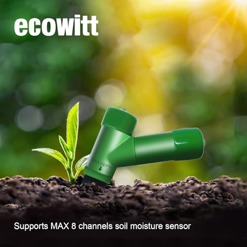 ECOWITT GW1206 Soil Moisture Tester Kit, Includes GW1200 IoT Wi-Fi Gateway and WH51 Soil Moisture Sensor, 915 MHz - color: GW1206BU