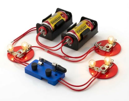 Eisco Simple Circuit Electricity Kit, Series & Parallel Circuits, 13 Piece