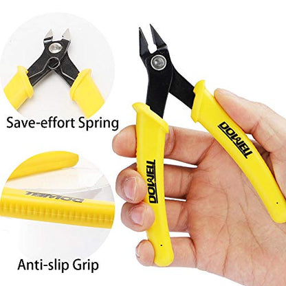 DOWELL Flush Cutters, Micro Wire Cutters, 1-Pack