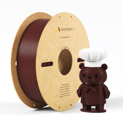 NextShapes PETG 3D Printer Filament 1.75mm,1KG Cardboard Spool - color: Brown