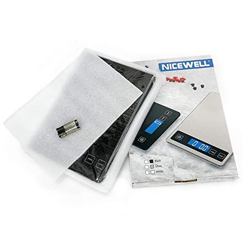 Nicewell Digital Kitchen Food Scale 22lb for Cooking Baking - color: Black