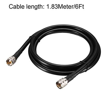 uxcell UHF Male PL-259 to UHF Male PL-259 Low Loss RG213 Coax Cable 1.83Meter/6Ft - size: 6 Feet