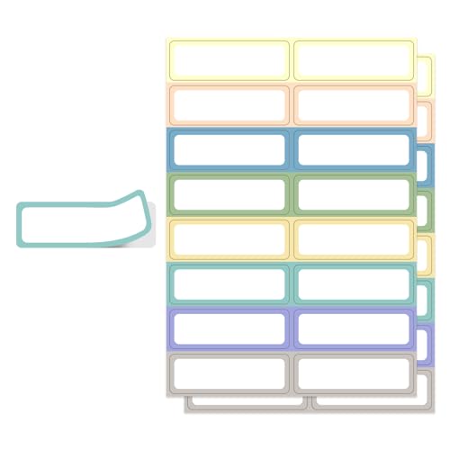 240 Removable Labels Waterproof for Jars & Freezer Containers - 1x3 Tear-Proof Stickers, 8 Colors Pearlescent Film, Residue-Free (-40°F~150°F)