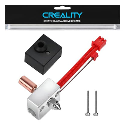 Creality Official High-Temperature Heating Block Kit, Sprite Extruder Upgrade Hotend with 300℃ Titanium Heatbreak Plated Copper Nozzle for Ender 3 S1/Ender 3 S1 Pro/Ender 3 S1 Plus/CR-10 Smart Pro - style: Ender 3 S1/S1 Pro/S1 Plus
