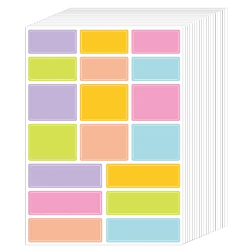360 pcs Removable Colored Labels, Writable Stickers for Home & Office - color: Rainbow, size: 3 sizes