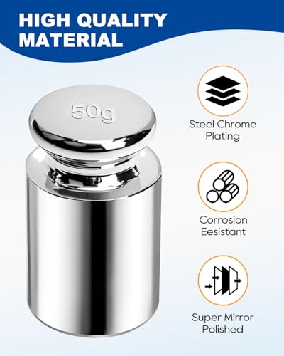 UCEC Calibration Weights for Digital Scale, 50g Gram Weights - size: 50g
