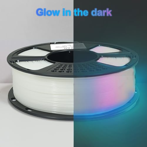 PLA Filament Glow in The Dark, 3D Printer Filament 1.75mm, 1KG Glow PLA Filament Luminous (Gradient) - color: Glow Gradient