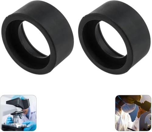 2pcs Industrial Rubber Eyecups for Microscopes-Compatible with 32mm to 36mm Oculars, Replacement Eye Guard for Stereo Microscopes with Flat Surface Angle