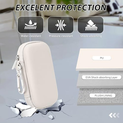 Heart Rate Monitor Case Compatible with KardiaMobile 6L & 1L, Beige - color: Beige