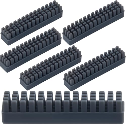 SmallCat 6pcs Silicone Nozzle Wiper Brush for Bambu Lab A1 Mini, Self-Adhesive Nozzle Cleaner Tool, 3D Printer Hotend Nozzle Brush Replacement Kit Incompatible with Bamboo Lab A1- Gray - size: A1mini