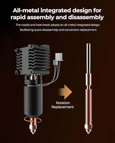 Creality Official Hi Upgrade Hotend Kit, Unicorn Quick Swap Nozzle Kit, High Temperature Resistant, All-Metal Integrated Design Kit for Creality Hi 3D Printer - style: Hi Combo