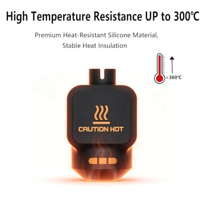 Hotend Silicone Sock, 12Pcs High‑Temp Heater Block Cover for Bambu Lab P2S - size: For P2S