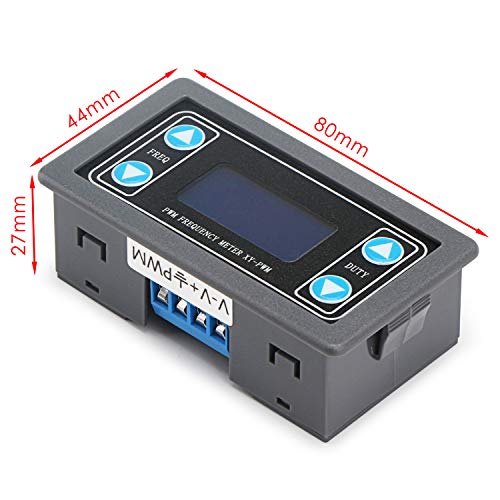 DROK Signal Generator, DC 3.3-30V Function Generator 5-30mA LCD Display PWM Pulse Frequency Duty Cycle Rectangular Wave Square Wave Signal Generator