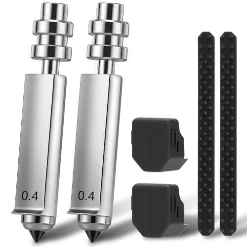 for Anycubic Kobra X/Kobra 4 Quick-Swap Hardened Steel Nozzle-2PCS 0.4mm - color: 2PCS 0.4mm