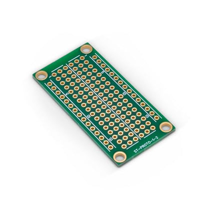 Double Sided ENIG Protoboard, Solderable Breadboard, Electronic Circuit Board for DIY Prototype Circuit, FR4, Plated Through Hole Solder Prototype Board, ST-PROTO-1-2 (1" x 2") - style: 1" x 2"