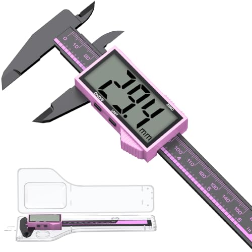 HDLNKAK 6"/150mm Digital Caliper Measuring Tool with Large LCD Screen（Pink） - color: Pink